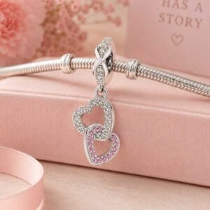 Forever Linked Hearts Charm